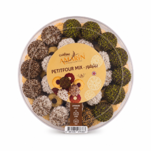 Petit four med chokolade
